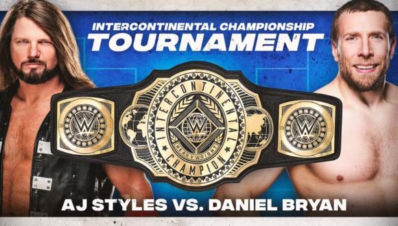 En dos semanas, AJ Styles y Daniel Bryan definirán al campeón intercontinental | Foto: Captura