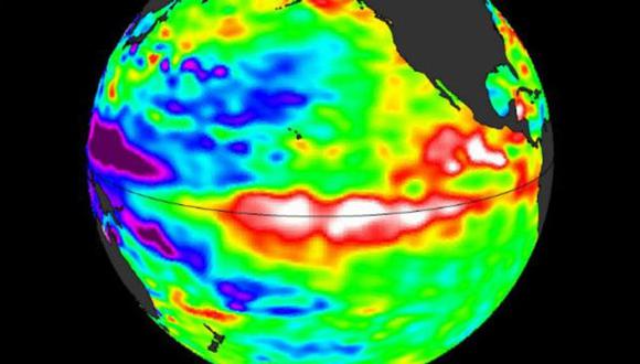 Cuando El Niño está activo el agua del océano en la zona ecuatorial está más caliente.