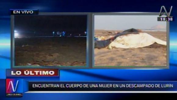 Lurín: encuentran cadáver de mujer en playa San Antonio