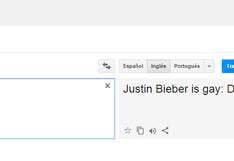 Google Translate: Justin Bieber vuelve a ser 'troleado' por el traductor