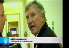 Néstor Pumpido, asistente técnico de Ángel Comizzo, intentó agredir a camarógrafo