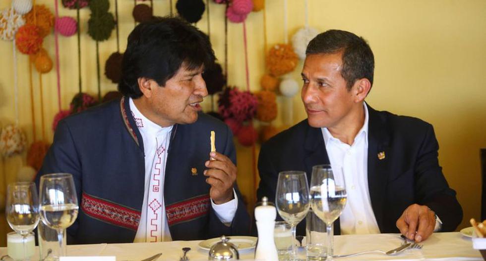 Los presidentes de Bolivia y Perú, Evo Morales y Ollanta Humala (Foto: Andina)