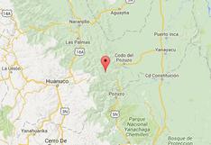 Huánuco: sismo de 4,1 grados no fue percibido por ciudadanos