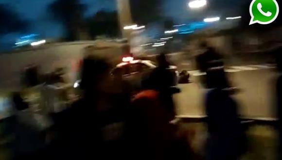 Video: patrullero impactó a joven que marchó en calles de Lima