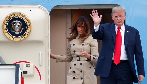 Donald Trump llega a Bruselas para cumbre de la OTAN. (Reuters).