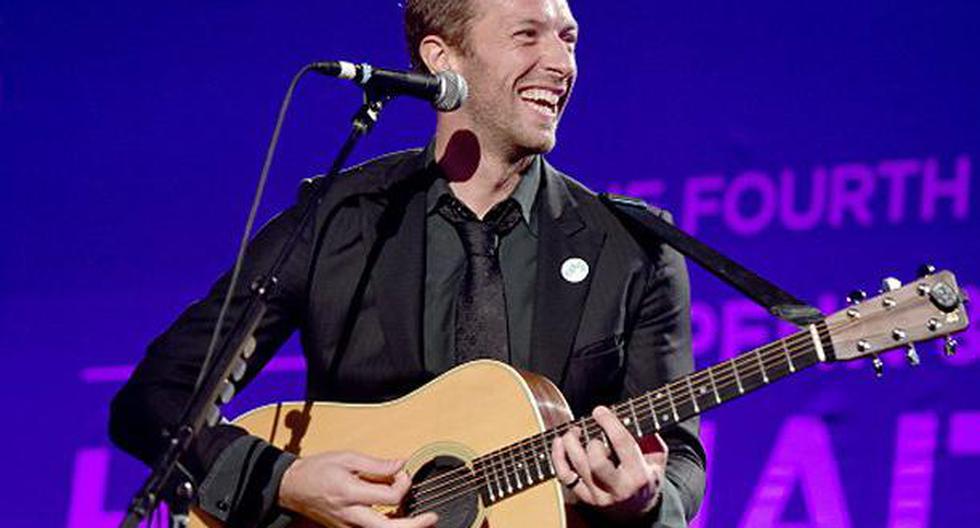 Chris Martin subastó su guitarra. (Foto: Getty Images)