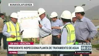 Planta de Huachipa: PPK comprobó que consorcio no terminó obras