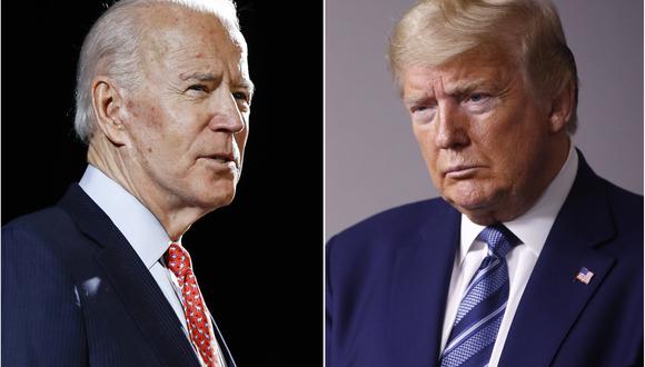 Joe Biden (Partido Demócrata) y Donald Trump (Partido Republicano) se enfrentan en las elecciones presidenciales del próximo 3 de noviembre en Estados Unidos. (AP).