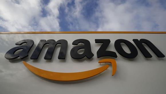 (FILES) In this file photo taken on November 28, 2019 the Amazon logo is seen at one of the company's centre in Bretigny-sur-Orge. Amazon is alleging that US President Donald Trump abused the power of his office to deny the company a massive military cloud computing contract, court documents released on December 9, 2019 showed. The technology giant is challenging the awarding of a $10 billion Pentagon cloud computing contract to Microsoft, alleging "unmistakable bias" in the process.
 / AFP / Thomas SAMSON
