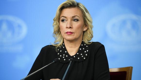 En esta imagen de archivo se ve a la portavoz del Ministerio de Exteriores de Rusia, María Zajárova. (Foto: AP Foto/Alexander Zemlianichenko, archivo)