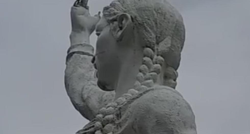 Estatua de Micaela Bastidas fue dañada. (Foto: Andina)