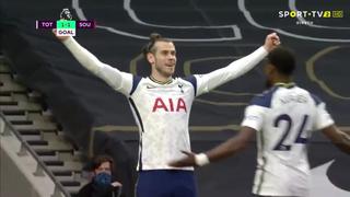 Gareth Bale se lució con golazo para el 1-1 en el Tottenham-Southampton | VIDEO