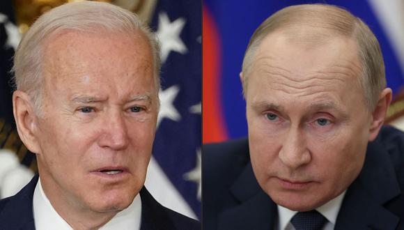 El presidente de Estados Unidos, Joe Biden, y su par de Rusia, Vladimir Putin. (MANDEL NGAN, MIKHAIL METZEL / AFP / SPUTNIK).