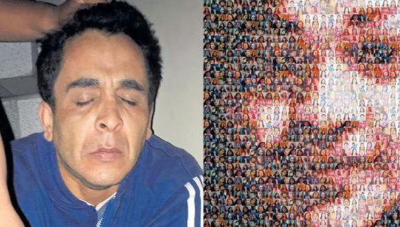 Jean Piero Castro Gouveia mató a su expareja mientras dormía. En la foto de la izquierda, el rostro de la víctima y las otras 130 víctimas de feminicidio registradas el año pasado hasta noviembre, mes que se registró el crimen.