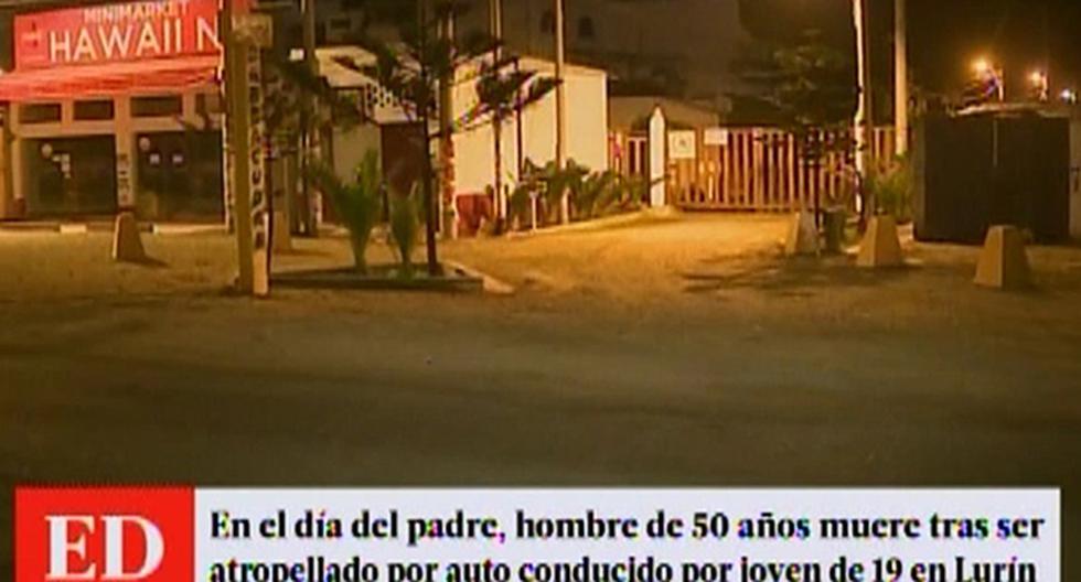 Hombre de 50 años muere al ser atropellado en el Día del Padre. (Foto: Captura América TV)