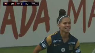 Adriana Lúcar marcó el 2-0 de Alianza Lima sobre Universitario | VIDEO