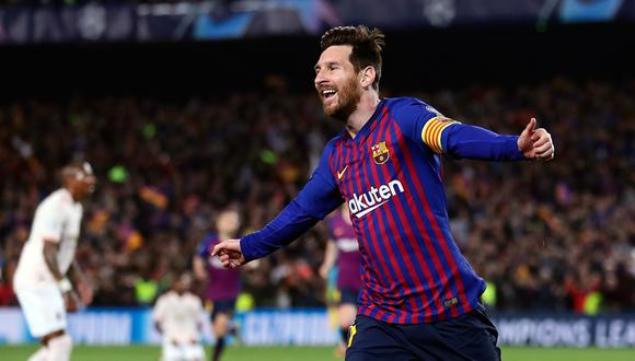 Lionel Messi alcanzó la decena de goles en la Champions League y es el goleador del torneo. (Foto: AP)