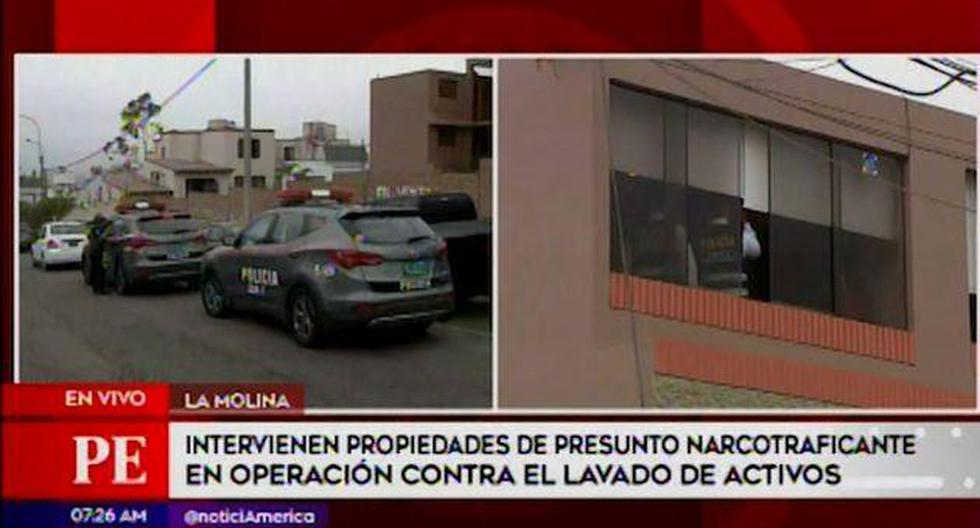 La diligencia es realizada por la Policía Nacional a pedido del Ministerio Público. (Captura: América Noticias)