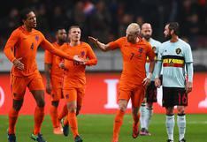 Bélgica le empató 1-1 a Holanda sobre el final en amistoso en Amsterdam