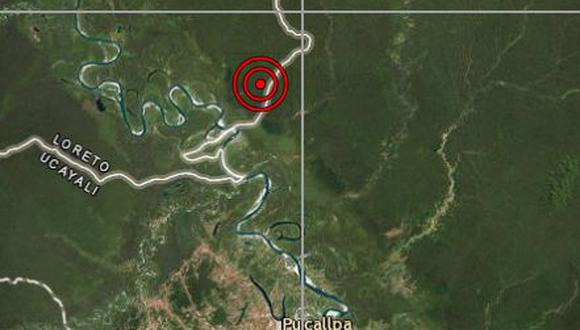 Sismo de 4,2 de magnitud se registró esta mañana en Pucallpa (Captura: IGP)