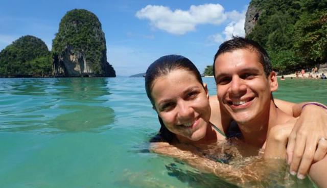 Bernardo y Natalia reemplazaron su boda por un viaje por los mejores destinos de Sudamérica,  Europa y Asia. (Foto: Facebook)