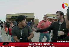 Mistura 2015: sujeto intentó robar a comensal durante entrevista | VIDEO 