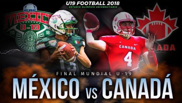 México vs. Canadá EN VIVO vía Canal Once: final Mundial Fútbol Americano Sub 19. (Foto: Televisa)