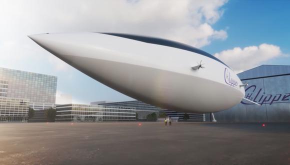 Este es el proyecto de dirigible eléctrico que podría llevar hasta 10 veces más carga que un avión. (Foto: h2clipper.com/)