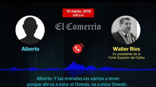 En nuevo audio de Walter Ríos se menciona a César Hinostroza y Edwin Oviedo