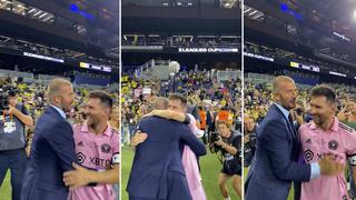 Inter Miami : Messi y Beckham en emotivo abrazo tras ganar la Leagues Cup 