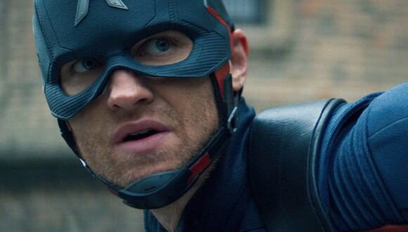John Walker machó de sangre el escudo del Captain America (Foto: Disney Plus / Marvel)