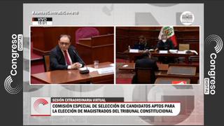 Comisión especial a cargo de elección de magistrados del Tribunal Constitucional excluyó a dos postulantes