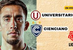 Ver partido, Universitario vs. Cienciano EN VIVO y ONLINE, Liga 1 | ¿Qué canal lo pasa, tabla del Torneo Apertura 2024 y más?