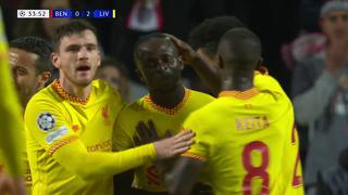 Con gran pase de Luis Díaz: Sadio Mané marcó el 2-0 del Liverpool vs. Benfica | VIDEO