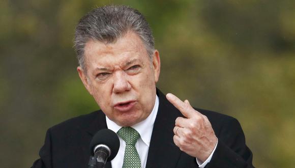 Juan Manuel Santos, presidente de Colombia. (Foto: EFE/Daniel Munoz)