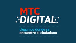 MTC Digital: ¿cuáles son los trámites de transportes y comunicaciones habilitados por Internet?