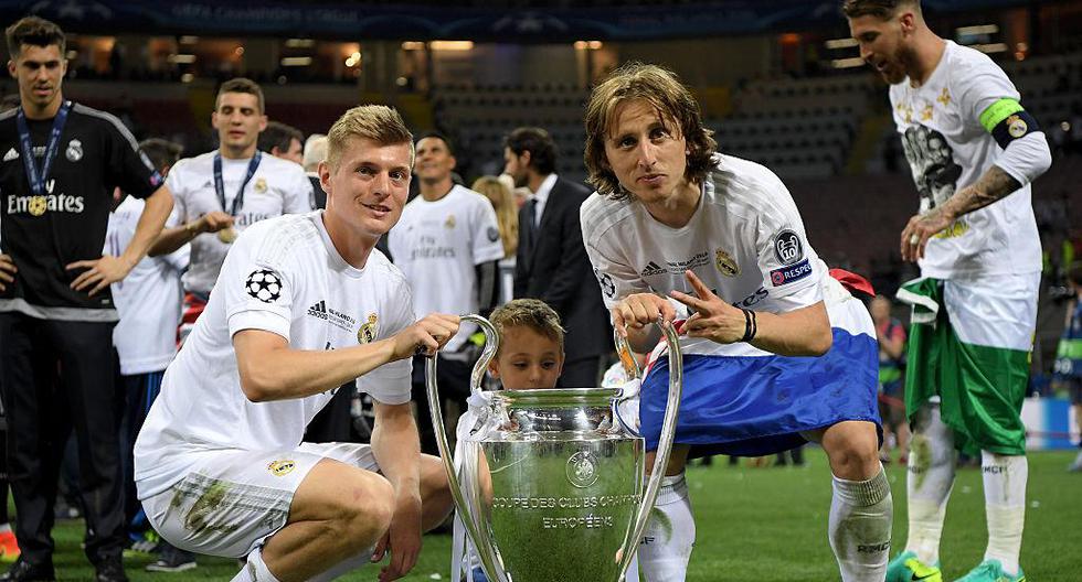 Toni Kroos y Luka Modric tienen muchas posibilidades de arrancar mañana, en el Parque de los Príncipes, contra el PSG | Foto: Getty Images