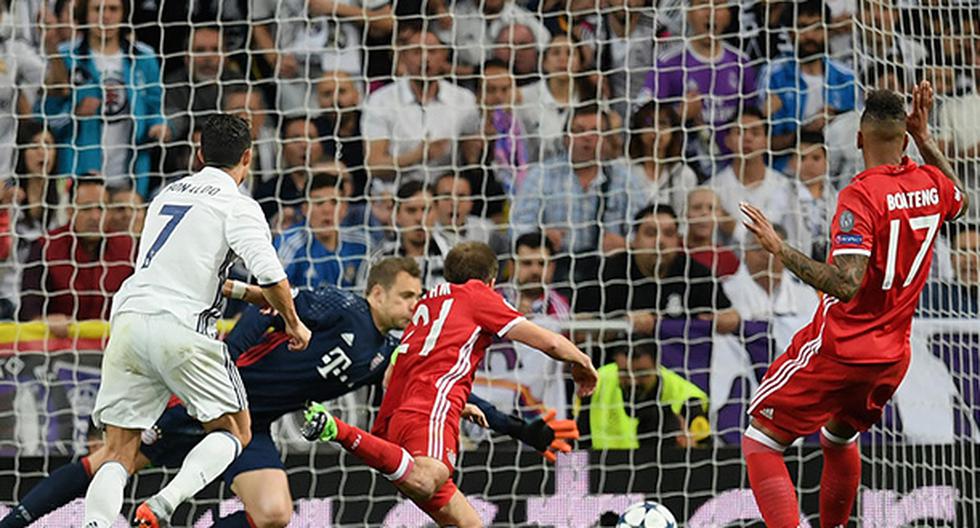 A los 76 minutos, Cristiano Ronaldo se convertía en el héroe del Real Madrid con su gol de cabeza sobre el Bayern Munich. El pase a semis de la Champions League estaba cerca. (Foto: Getty Images)