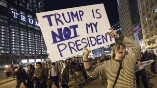 "¡No es mi presidente!": Ola de protestas contra Trump en EE.UU