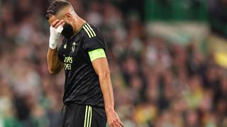 Karim Benzema tuvo que salir en el primer tiempo del Real Madrid vs. Celtic por lesión en la rodilla