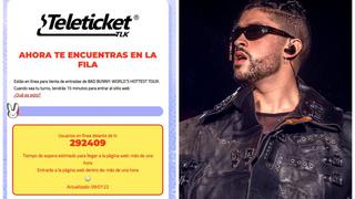 Bad Bunny en Perú: ¿Cómo funciona el sistema de colas virtuales? Teleticket nos explica