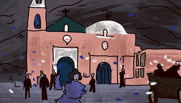 “Hoy, desde muy temprano, comenzaron a llegar al balneario centenares de personas procedentes de Lima para unirse a los festejos”. (Ilustración: Giovanni Tazza).