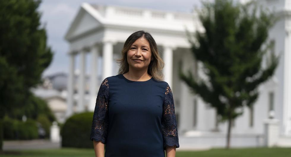 Julie Chávez Rodríguez, de 45 años, fue nombrada asesora especial de Biden en junio del 2022, el cargo más importante que ha ocupado una latina en la Casa Blanca.