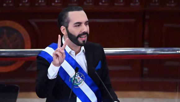 El presidente de El Salvador Nayib Bukele. (MARVIN RECINOS / AFP).