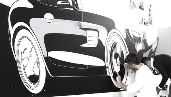 Mercedes-Benz diseñó un AMG GT con cinta aislante