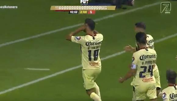 Bruno Valdéz anotó el gol del triunfo para las 'Águilas' (Foto: captura)