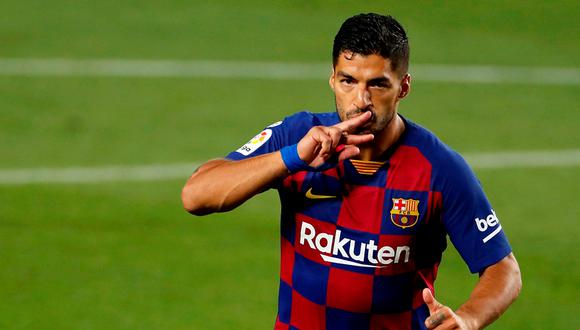 Luis Suárez convirtió el 1-0 en el derbi catalán | Foto: AFP
