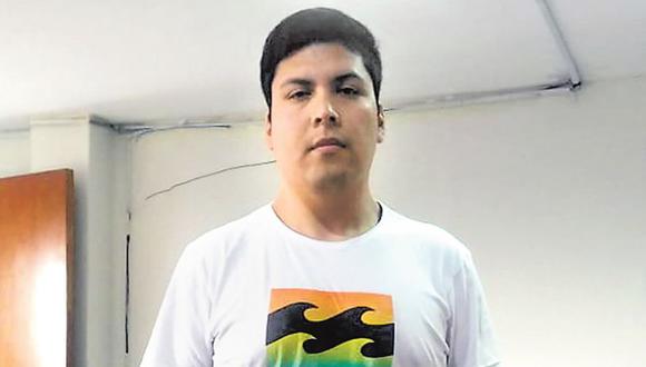 Gianfranco Huaichao, de 27 años, fue detenido en un centro de lavado de autos el domingo por la tarde. (PNP)