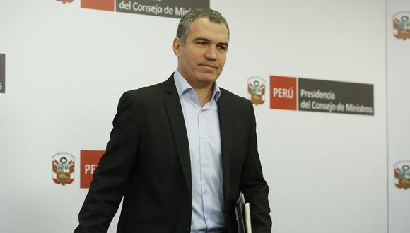 El presidente del Consejo de Ministros, Salvador del Solar, participa en una conferencia de prensa el pasado 27 de marzo. (Foto: PCM).