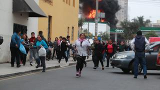 Incendio en grifo: pánico por emergencia frente a Hospital del Niño